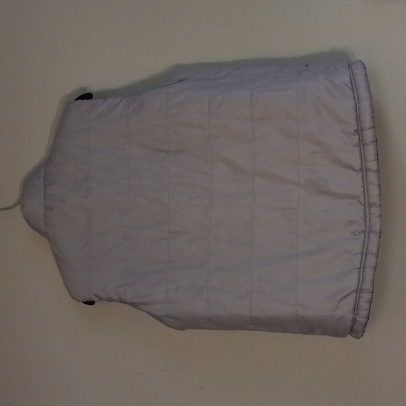 **VINTAGE **Classics Sports Purple and Grey REVERSIBLE Puffer Vest With Pockets - Picture 7 of 11